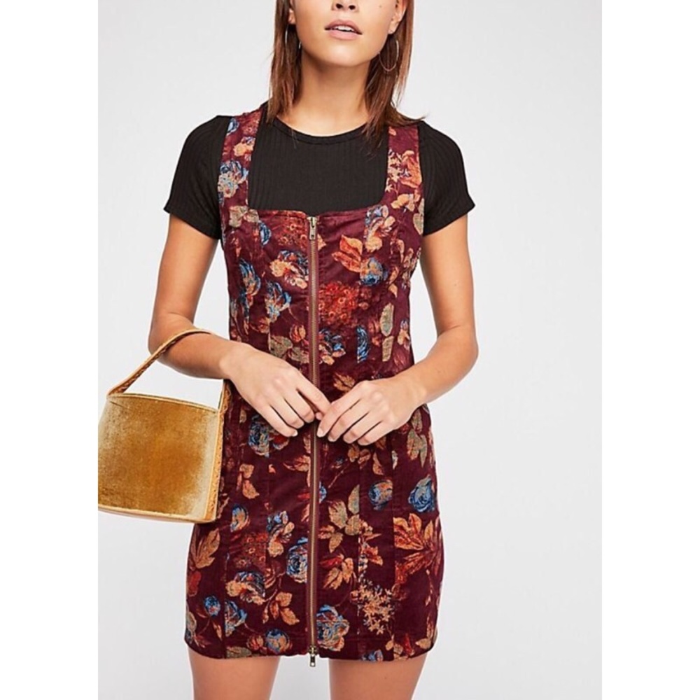 rose garden cord mini dress